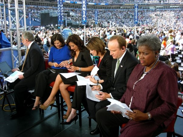Leslie Sanchez at the Democratic National Convention in 2008