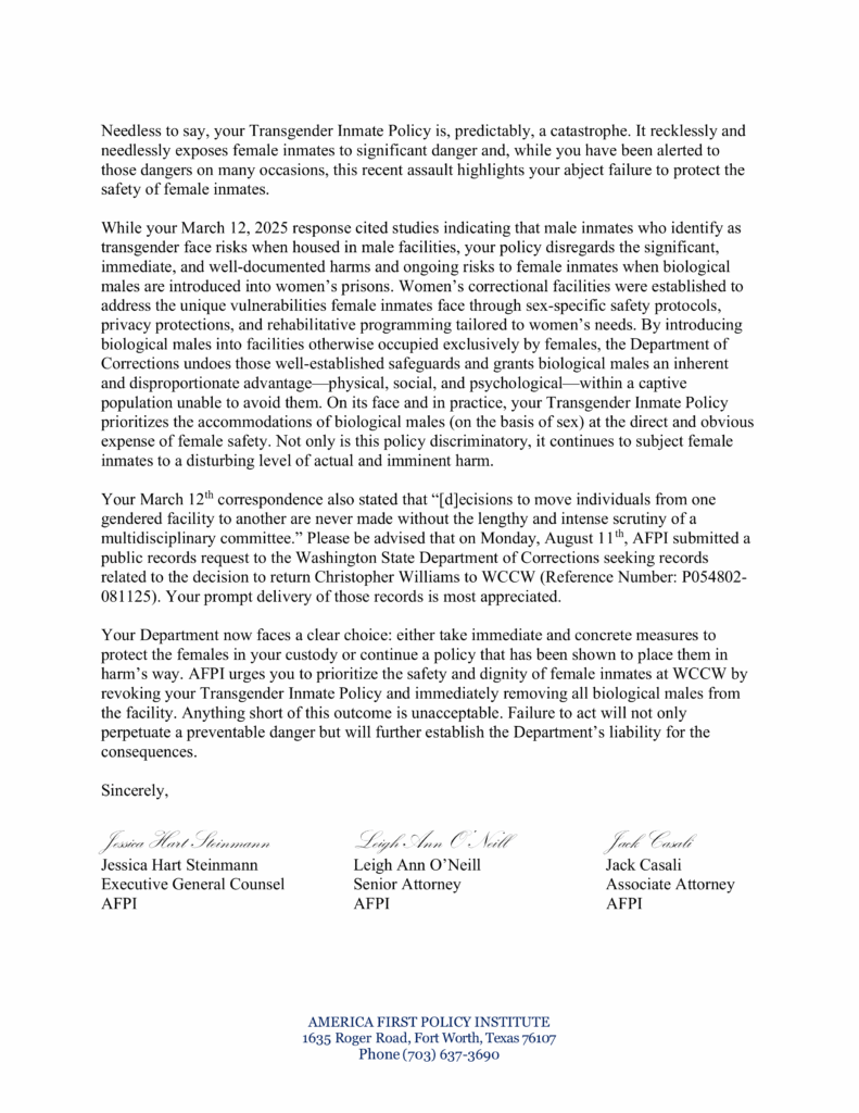 IW Features AFPI Letter to DOC Page2