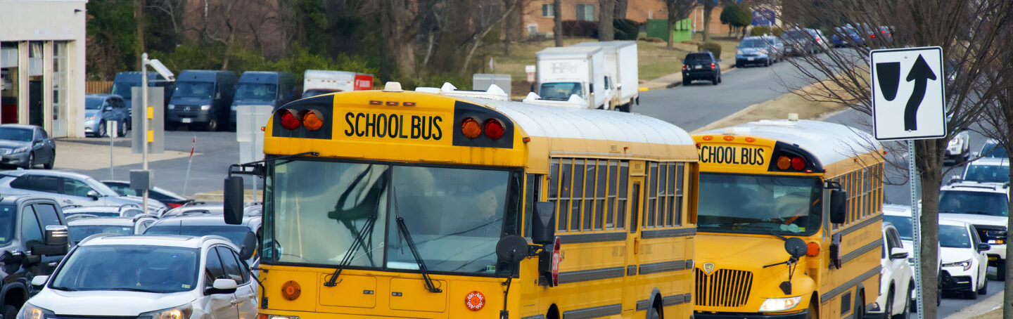 Fairfax County Public School Buses, Fairfax, Virginia (USA)