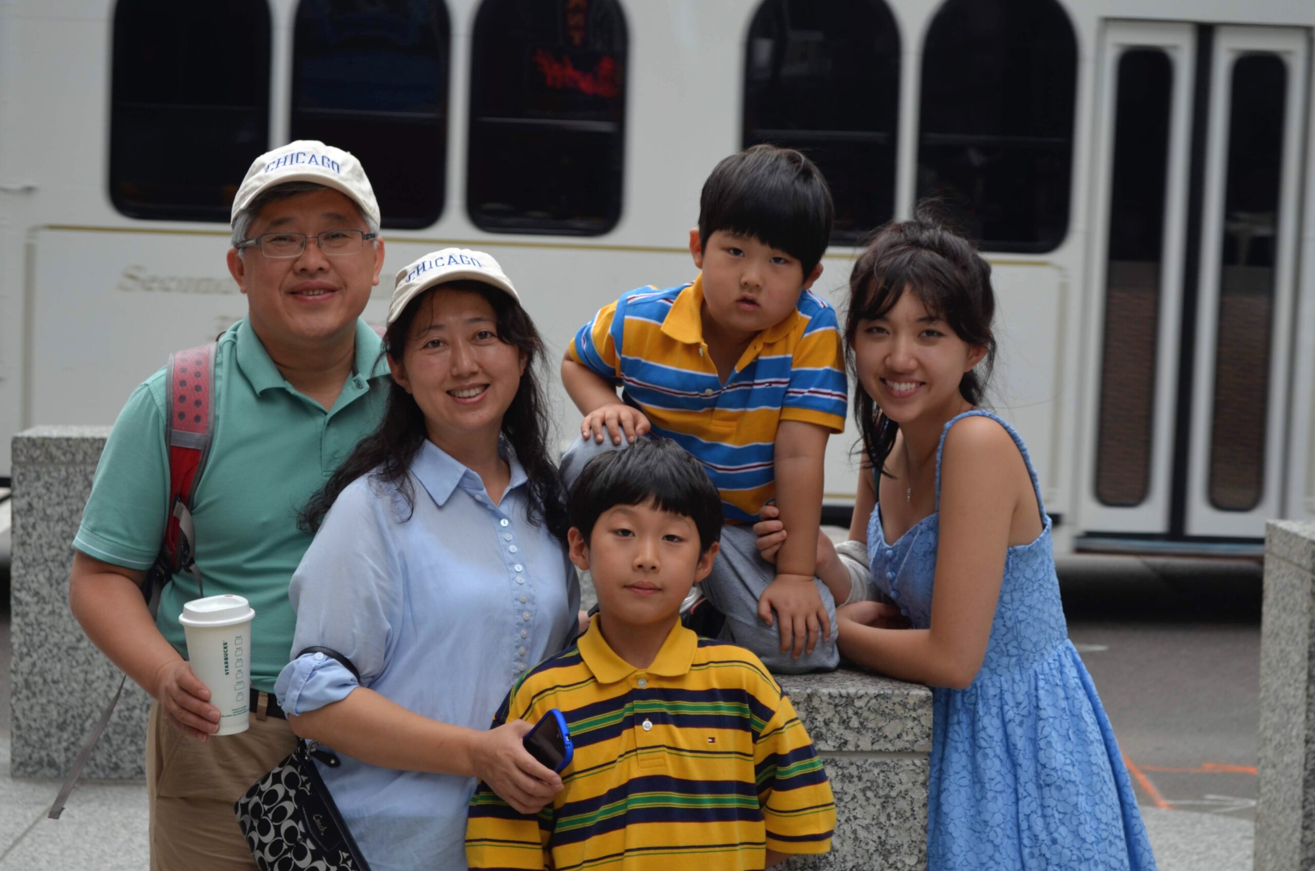 Pastor Ezra Jin with his family