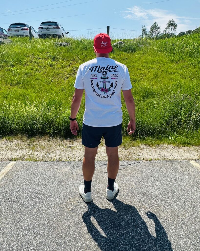 Maine Girl Dads "Paternal Not Political" t-shirt