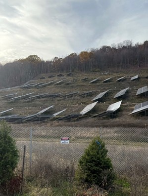 A solar farm in upstate New York