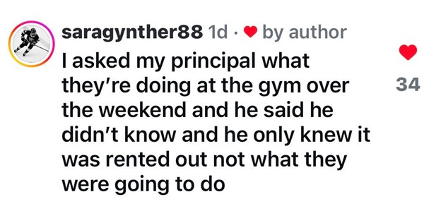 Instagram comment on Canyon Crest Academy principal