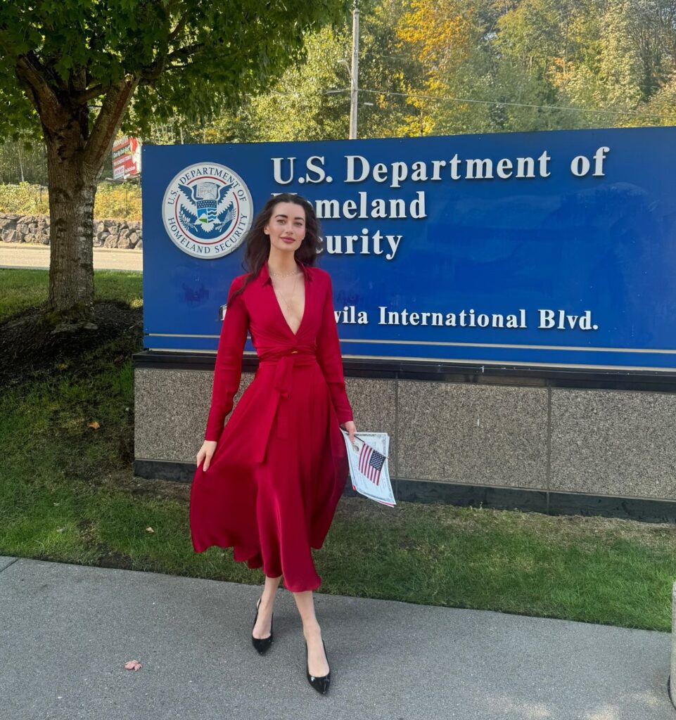 Jade Warwick at DHS for citizenship