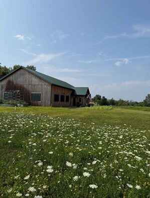 The Amish barn on Fasulo’s farmland