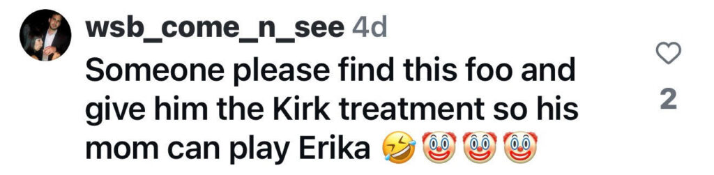 Comment targeting Nick Shirley