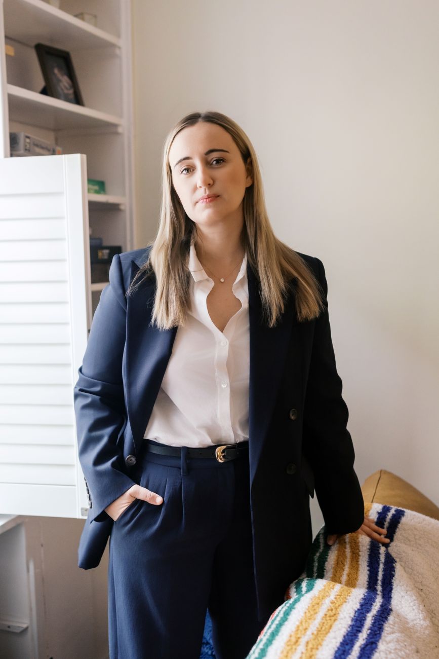 Emily Jashinsky at home