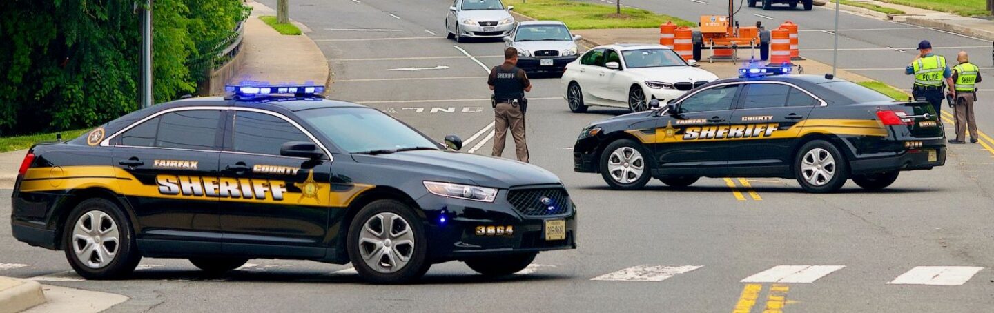 Fairfax County Sheriff cars