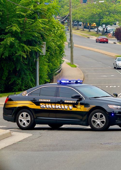 Fairfax County Sheriff cars