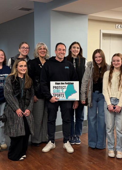 Leyland Streiff and Maine Girl Dads movement turning in signatures in February