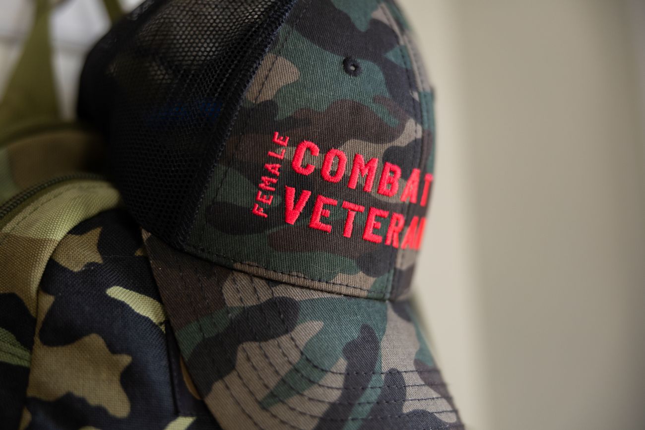 Female combat veteran hat