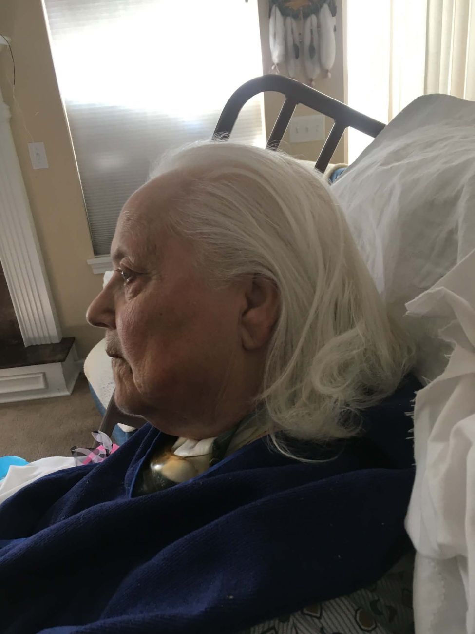 Judy in bed April 2026