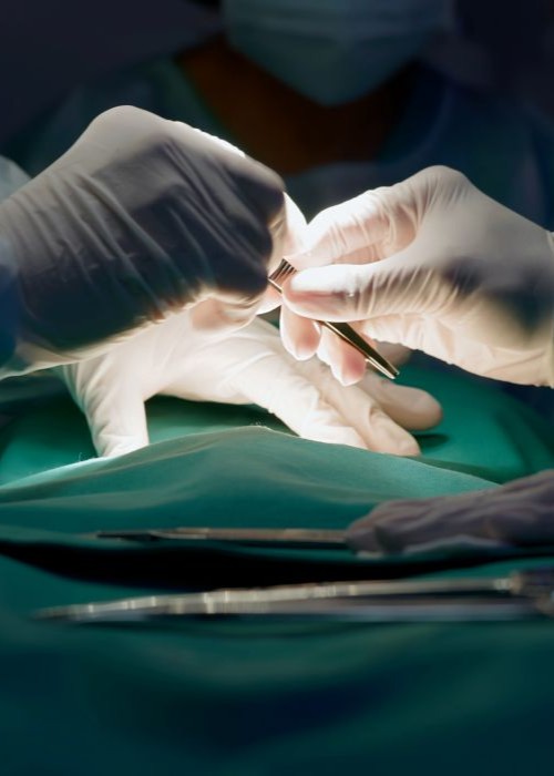 Surgeons in hospital operating room