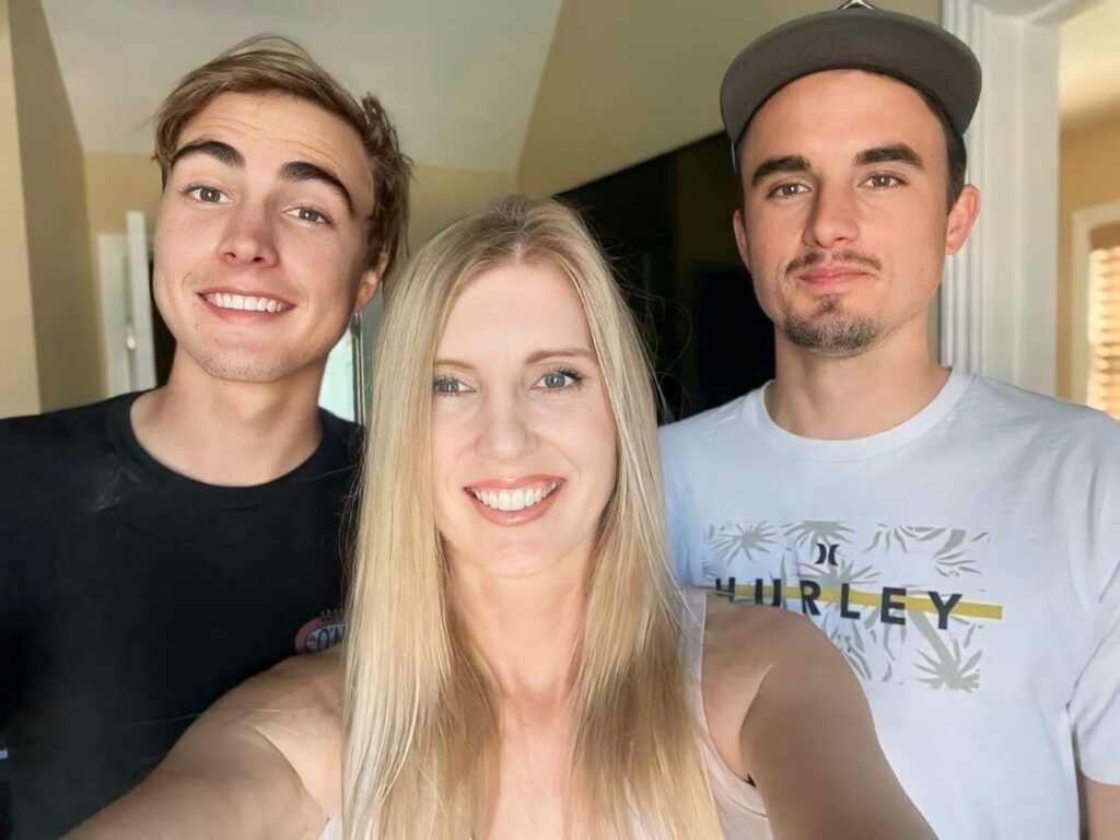 Christian, his brother, and Wanda DeQuardo 2