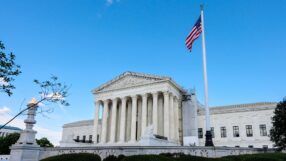 SCOTUS with American flag