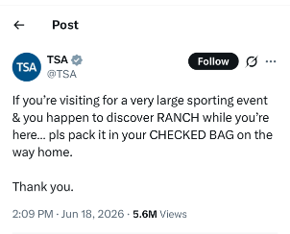 TSA Ranch X Post