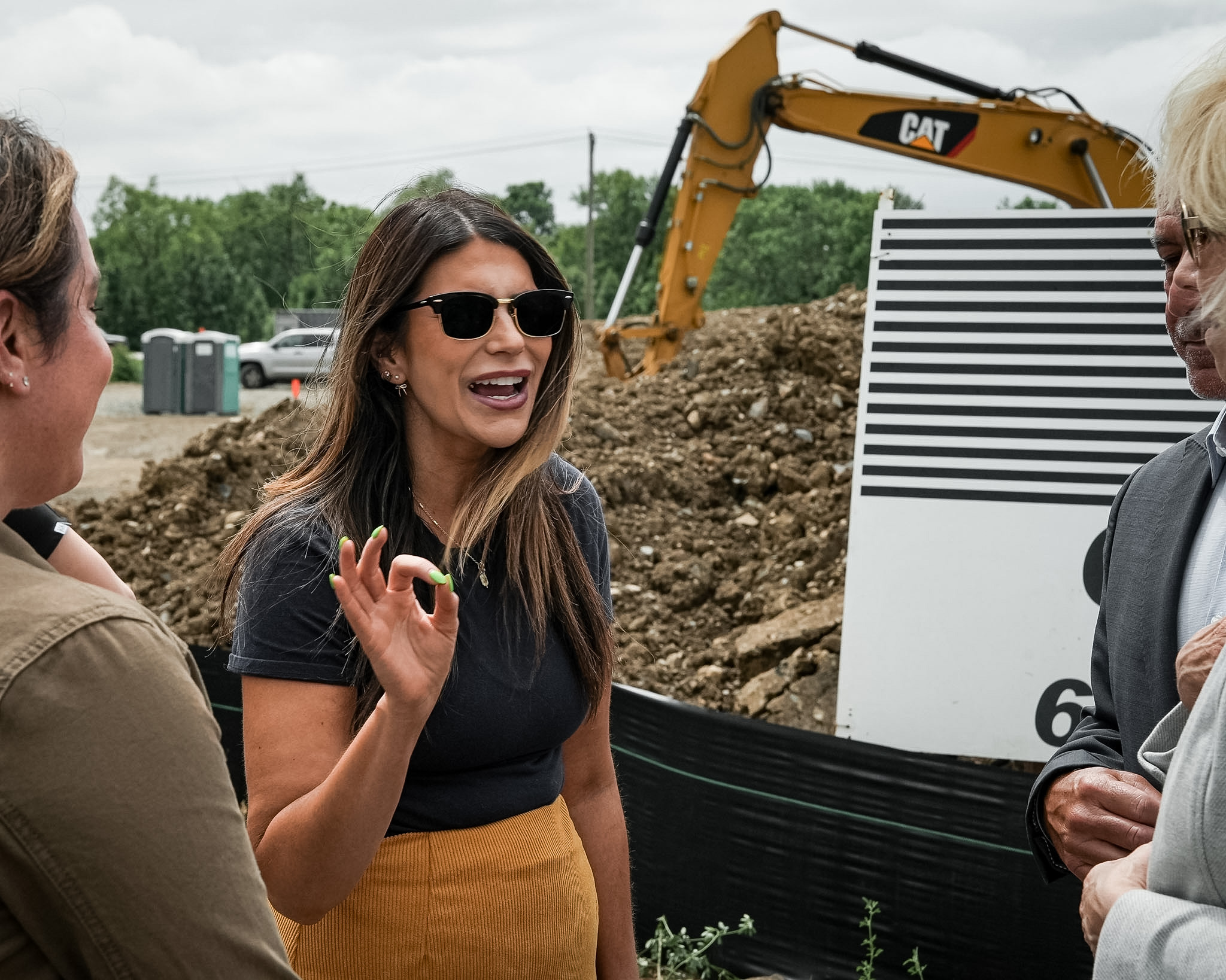 Dr. Javidi at the construction site