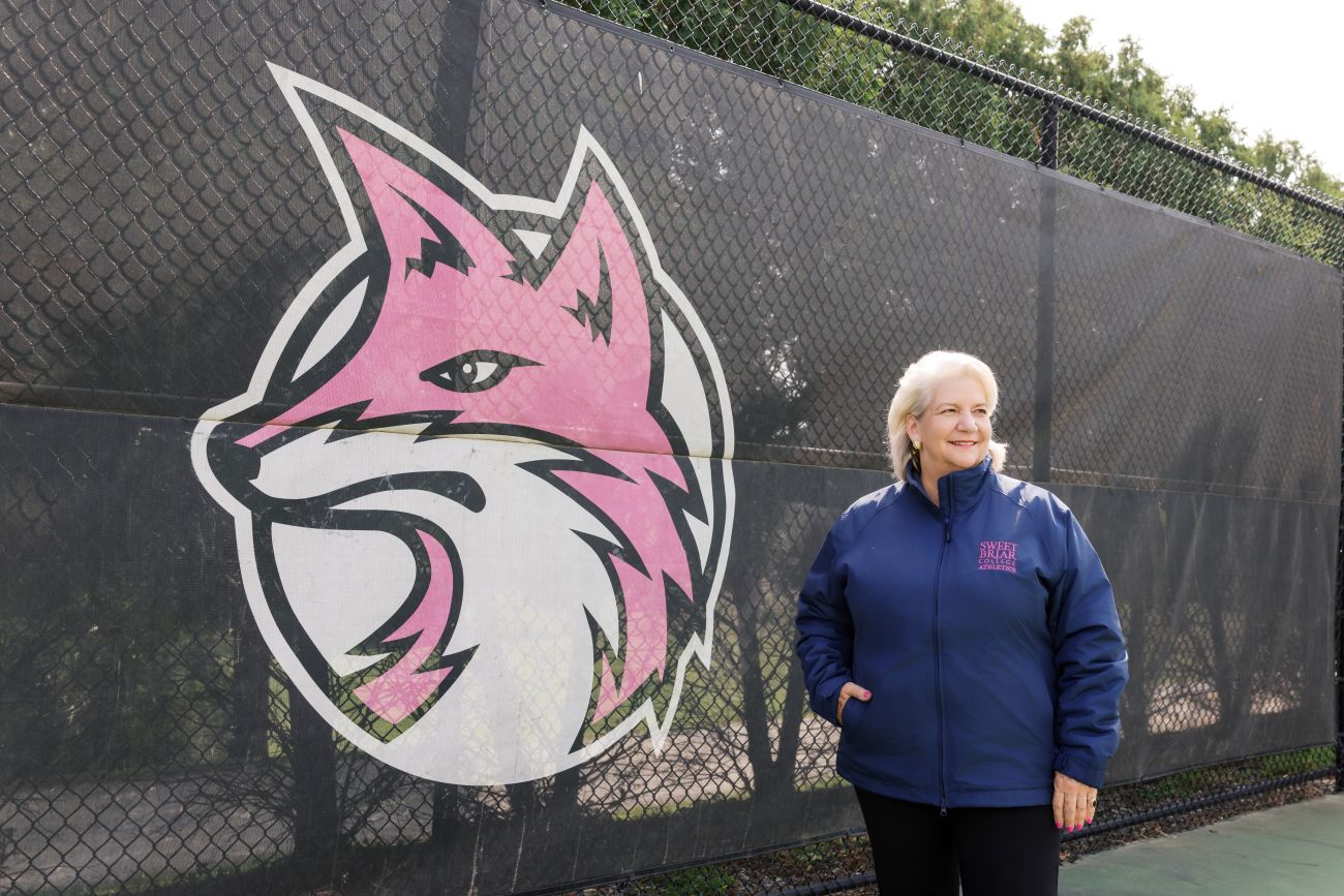 Mary Pope Hutson on the tennis courts