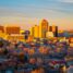 New Mexico cityscape at sunset