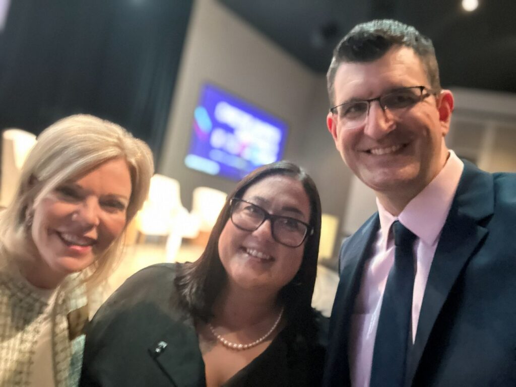 Brandon Showalter with Robin Lundstrum and Amie Ichikawa