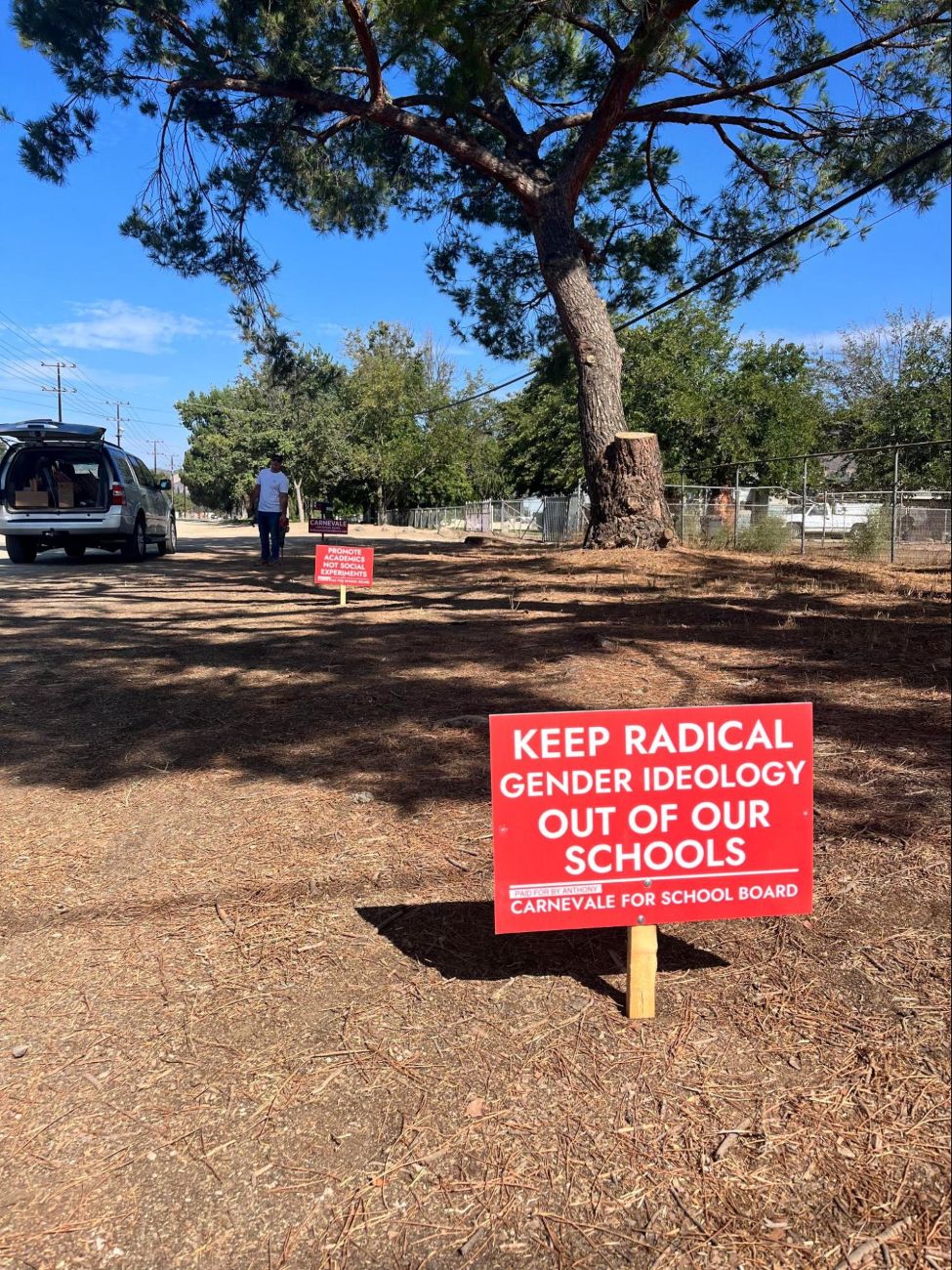 Keep Radical Gender Ideology Out of Our Schools yard sign
