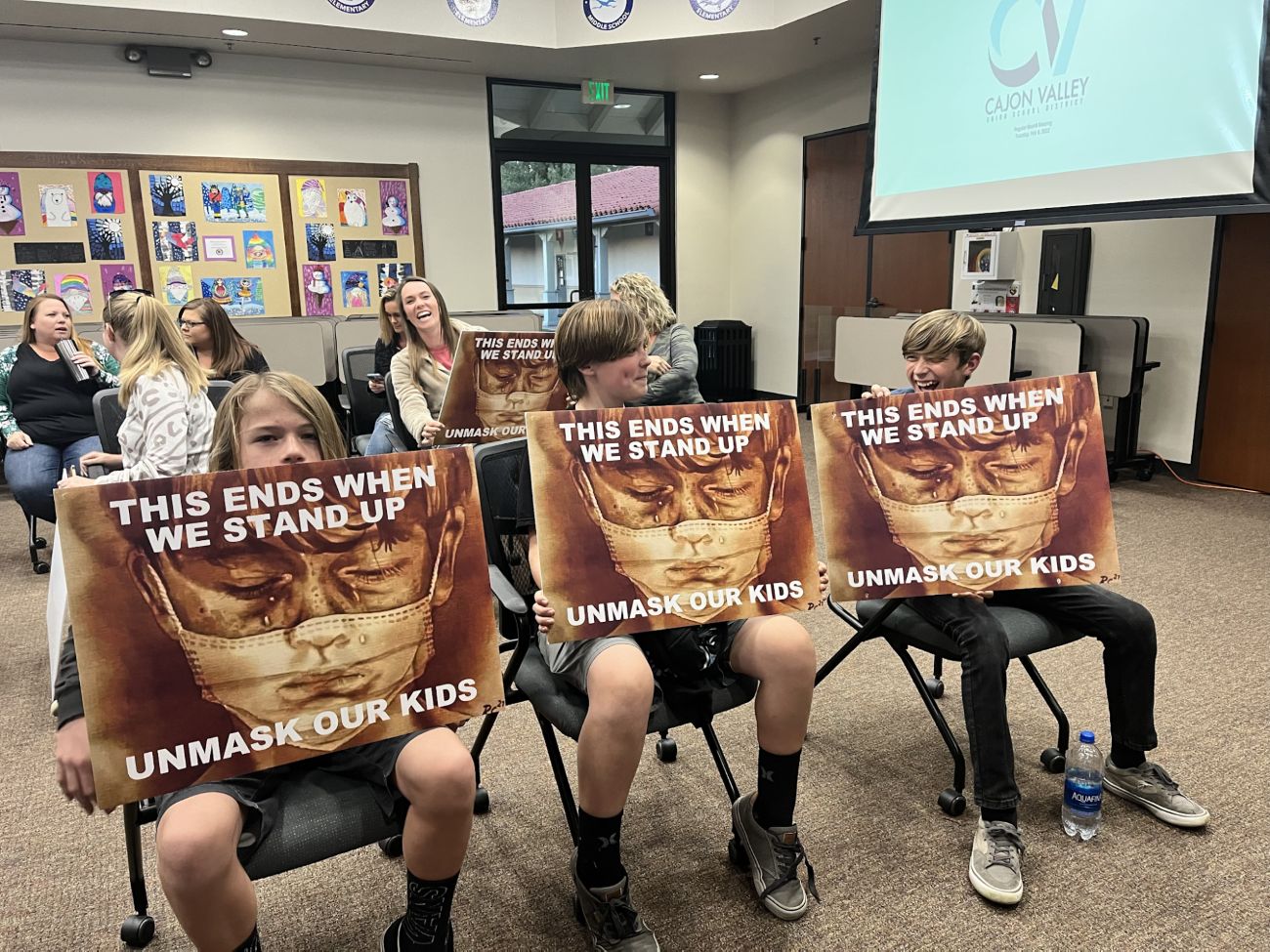 Unmask Our Kids Sign
