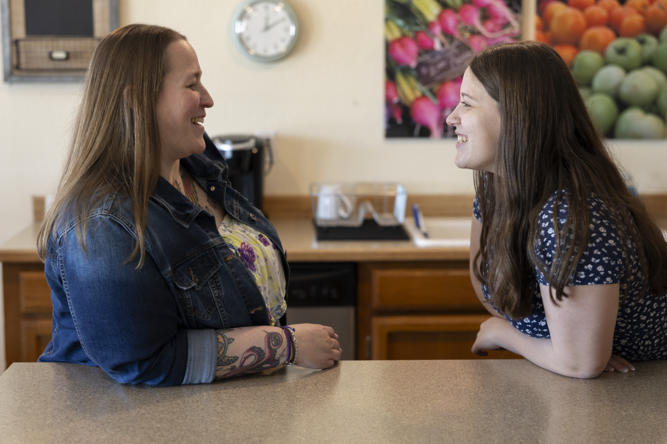 Kallie Keeler and her mother