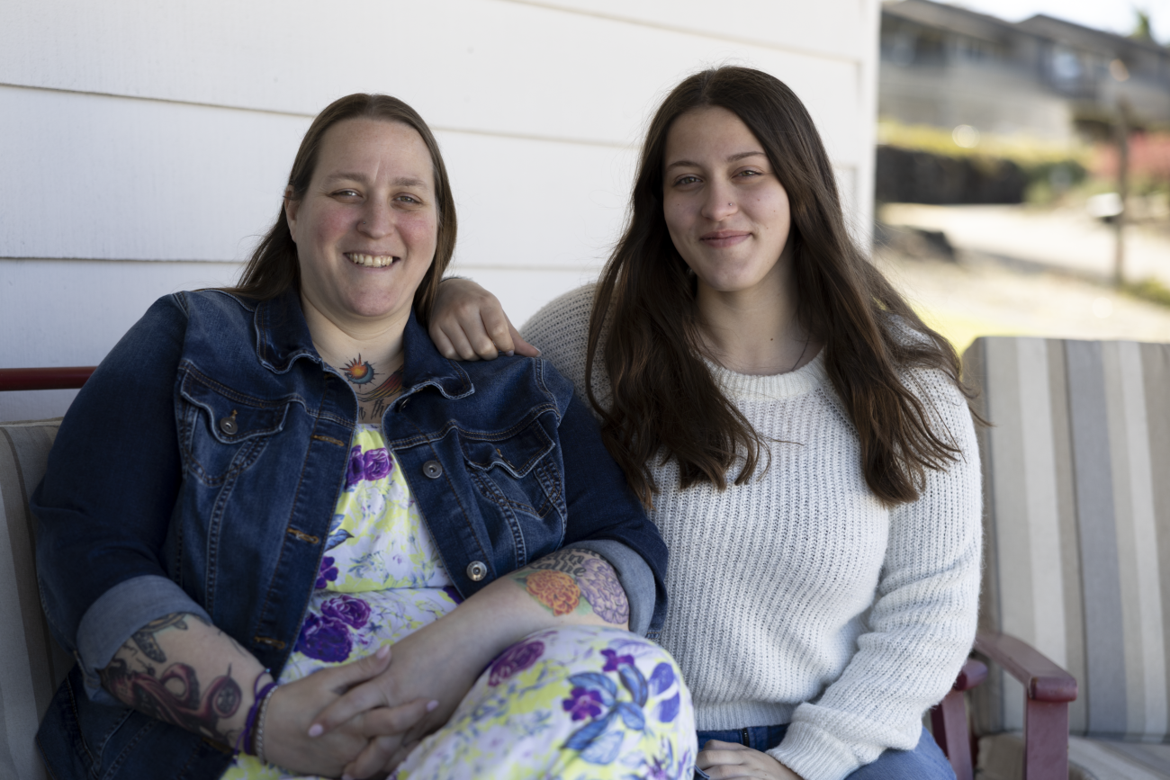 Kallie Keeler and her mother