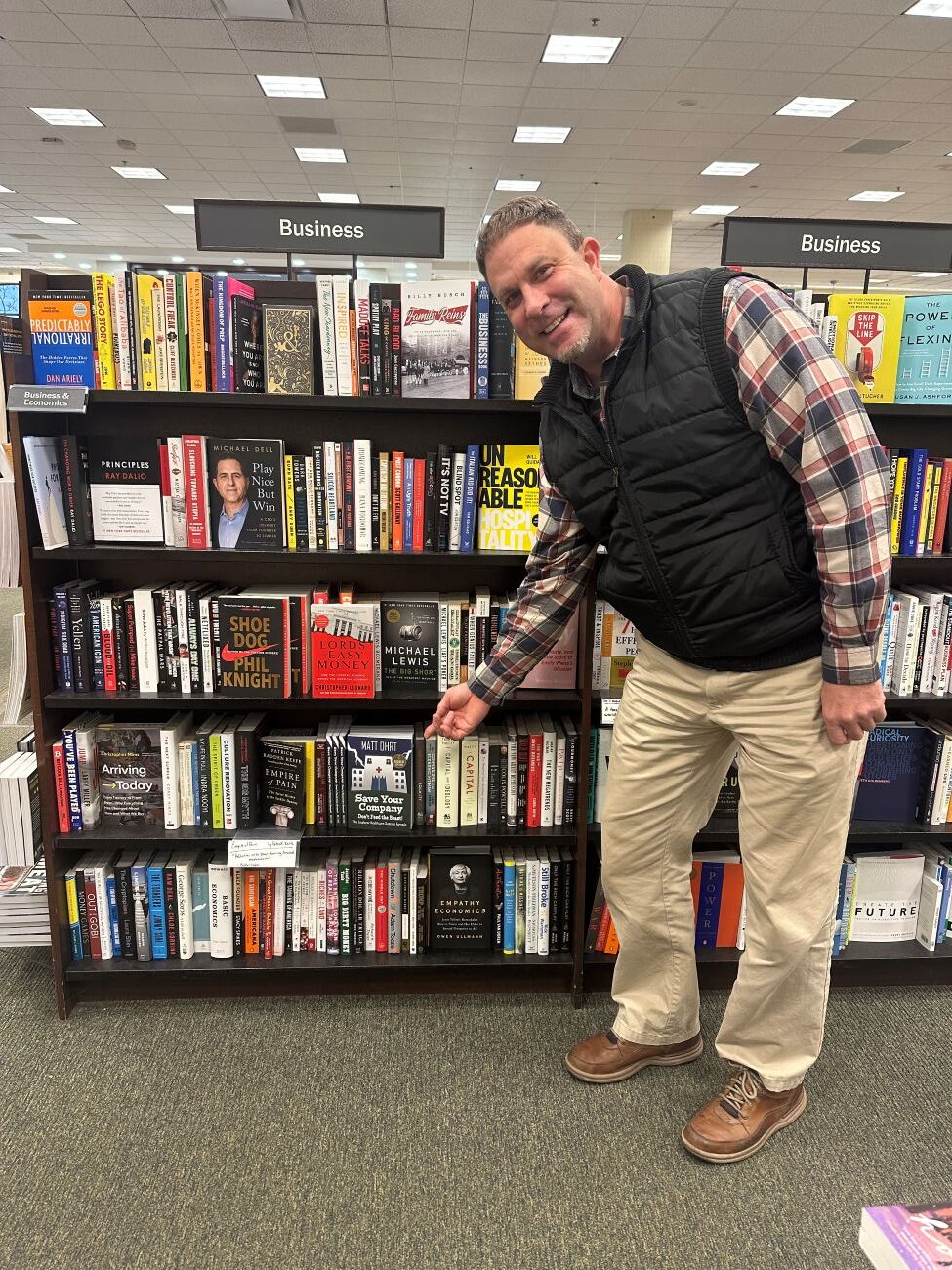 Matt Ohrt with his book